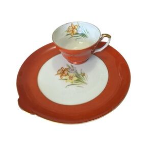 Vintage Ucacgo Teacup and Snack Plate 
Occupied Japan